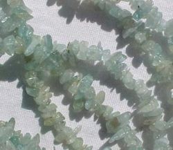 Aquamarine Chips, 7-8mm, 32"