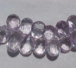 Lavender Amethyst Graduated Briolettes