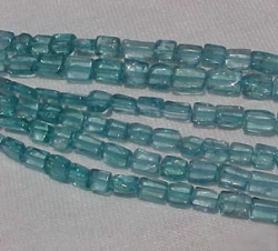 Blue Apatite Bricks, 6x4mm