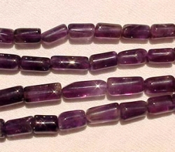 Dark Amethyst Tubes, 12x5mm