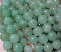 Jade Green Aventurine Rounds, 6mm