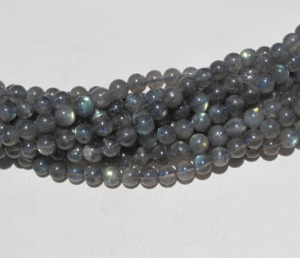 Blue Labradorite Rounds, 5-5.5mm