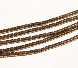 Gold Titanium Hematite, 2.5mm barrels