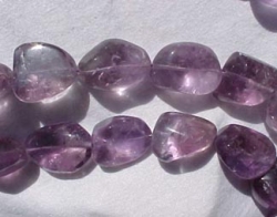 Light Amethyst Polished Nuggets, 22-28mm