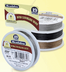 Beadalon Black .015 19-strand Wire, 30'