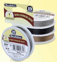 Beadalon Bright .018 19-strand Wire, 30