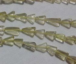 Lemon Citrine Triangles, 7-8mm