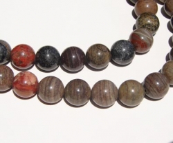 Wood Jasper Rounds, 12mm