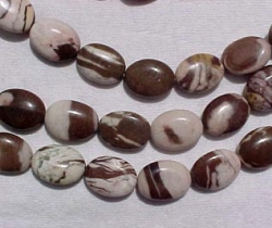 Brazil Zebra Jasper Ovals, 14x18mm