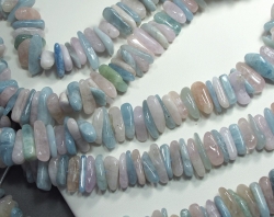 Multi Color Aquamarine Tumbled Heshi Pebbles 18-20mm