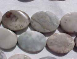 Ocean Jasper Lilac Twist Ovals, 30x22mm