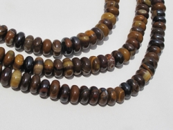 Wood Jasper Rondels, 8mm