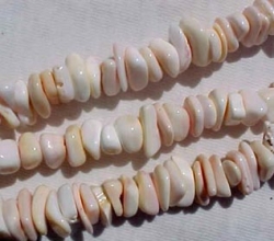 Pink Conch Shell Chips, 9-10mm
