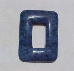 Dumorterite Rectangle Donut, 50x37mm