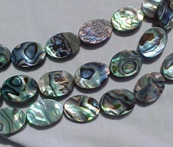 Abalone Ovals, 14x10mm