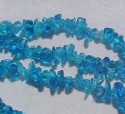 Deep Azure Blue Glass Chips