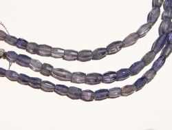 Iolite Faceted Barrels, 4x6mm