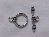 Bali Style Toggle Clasp, 17mm