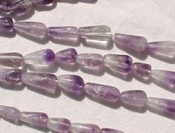 Amethyst Peardrops 11-16mm