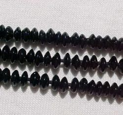 Black Onyx Rondel, 5-6mm
