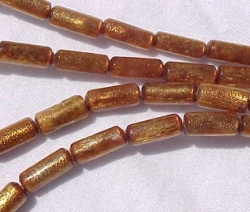 Golden Coral Tubes, 10x5mm