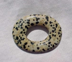 Dalmation Jasper Oval Donut, 50x38mm
