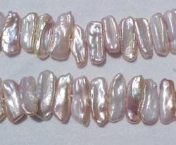 Blush Pink Biwas, 22x8mm