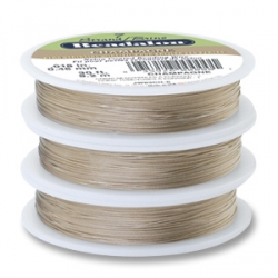 Beadalon Champagne .015 7-strand Wire, 30'