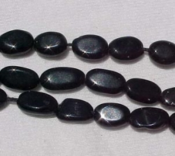 Black Adventurine Ovals, 12x8mm