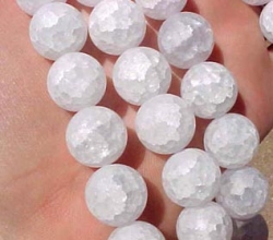 Snowball Quartz Rounds, 14mm