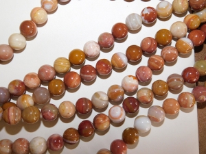 Sardonyx Agate Polished Rounds, 12mm