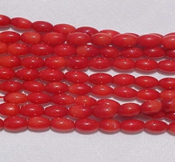 Red Coral Rice, 4x7mm