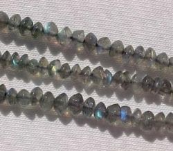 Labradorite Rondells, 4-4.5mm