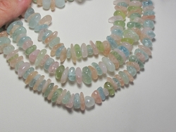 Multi Color Aquamarine Tumbled Heshi Pebbles 12-15mm