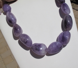 Amethyst Polished Tumbled XLG Nuggets, 28x36mm