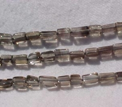 Smoky Quartz Light Bricks, 7x4mm