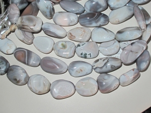 Botswana Agate Freeform Nuggets, 16x24mm