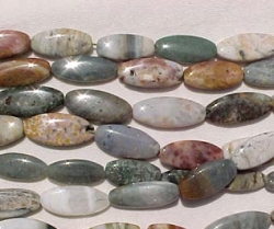 Ocean Jasper Long Ovals, 22x13mm