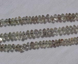 Smoky Quartz Rondels Light, 4-5mm