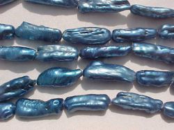 Sapphire Blue Biwa Stick, 20mm