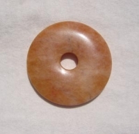 Dark Peach Adventurine Donut, 50mm