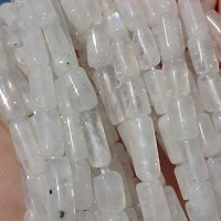 Rainbow Moonstone, 5mm cylinders