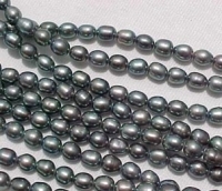 Steel Peacock Green, 4-4.5mm rice