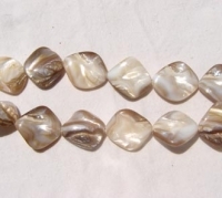 Natural Mother of Pearl SHell Nuggets, 15-17mm