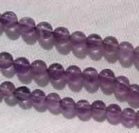 Amethyst Rounds, Medium Purple, 6mm