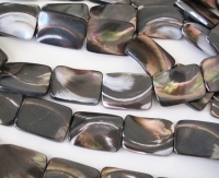 Black Lip Pearl Shell Pillows, 18x20mm