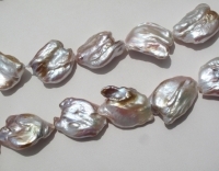 Designer Coin Pearls, Natural Lilac-Pink, 22-24mm, each