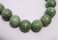 Tourmaline Green Chrome Diopside Rounds, 18mm