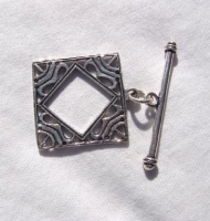 Square LG Ornate Toggle, 26mm