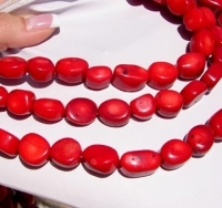 Bamboo Coral Ovals, 12x15mm